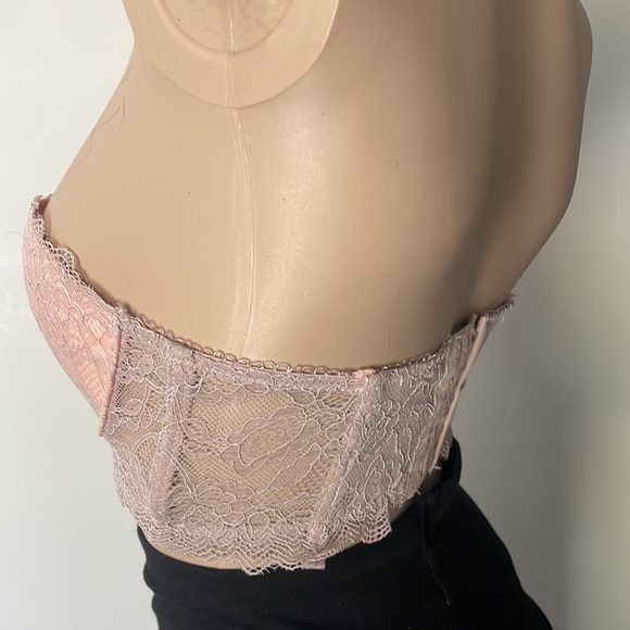 forever 22 grey and pink strapless bra size 34c - Picture 2 of 8